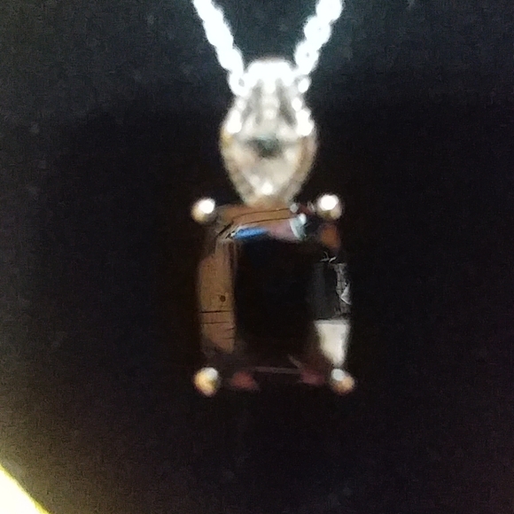 ❤️❤️❤️ 3 Piece set of Black Spinel/White Topaz Set - Picture 2 of 3